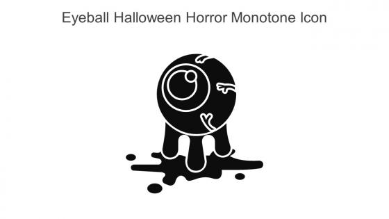 Eyeball Halloween Horror Monotone Icon In Powerpoint Pptx Png And Editable Eps Format
