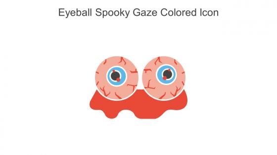 Eyeball Spooky Gaze Colored Icon In Powerpoint Pptx Png And Editable Eps Format