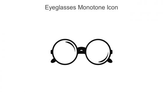 Eyeglasses Monotone Icon In Powerpoint Pptx Png And Editable Eps Format