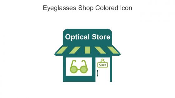 Eyeglasses Shop Colored Icon In Powerpoint Pptx Png And Editable Eps Format