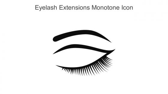 Eyelash Extensions Monotone Icon In Powerpoint Pptx Png And Editable Eps Format