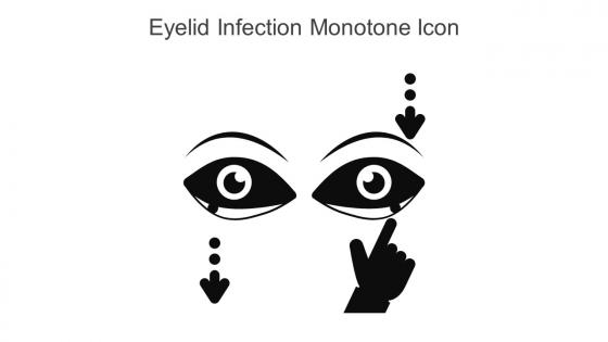 Eyelid Infection Monotone Icon In Powerpoint Pptx Png And Editable Eps Format