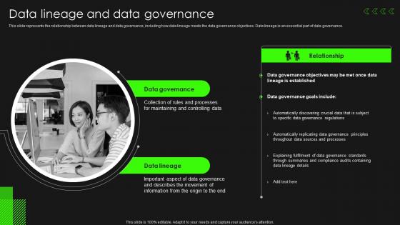 F1133 Data Lineage Importance It Data Lineage And Data Governance Ppt Professional Example File