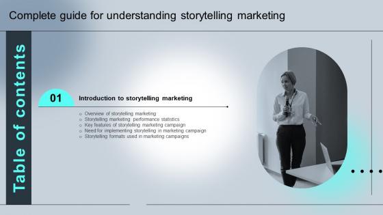 F1212 Complete Guide For Understanding Storytelling Marketing Table Of Contents Mkt Ss