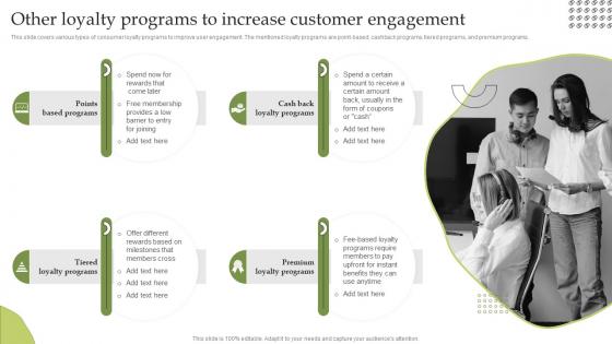 F1234 Other Loyalty Programs To Increase Customer Engagement Delivering Excellent Customer Services