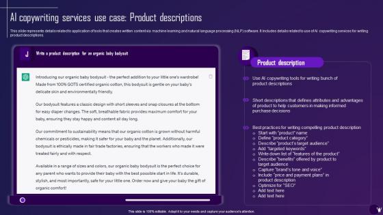 F1427 Ai Copywriting Services Use Case Product Descriptions Comprehensive Guide On Ai Text Generator AI SS