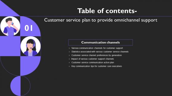 F1607 Customer Service Plan To Provide Omnichannel Support Table Of Contents Strategy SS V