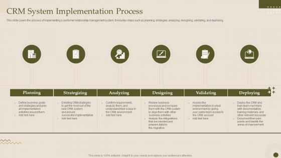 F469 Crm System Implementation Process Crm Software Deployment Guide