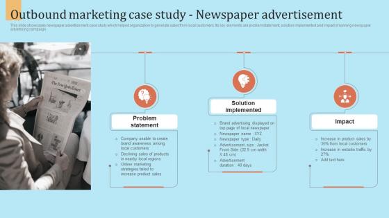 F946 Outbound Marketing Case Study Newspaper Advertisement Outbound Marketing Strategy For Lead