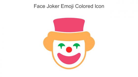 Face Joker Emoji Colored Icon In Powerpoint Pptx Png And Editable Eps Format