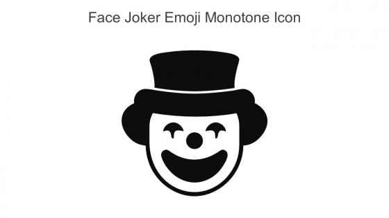 Face Joker Emoji Monotone Icon In Powerpoint Pptx Png And Editable Eps Format