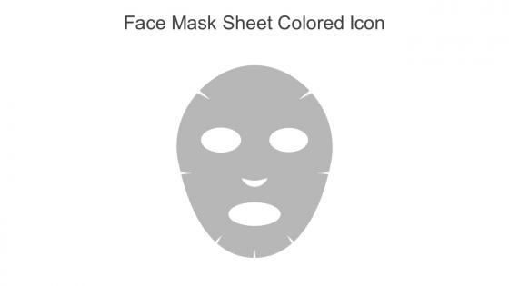 Face Mask Sheet Colored Icon In Powerpoint Pptx Png And Editable Eps Format