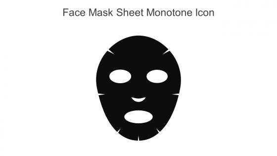 Face Mask Sheet Monotone Icon In Powerpoint Pptx Png And Editable Eps Format