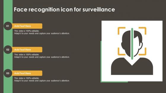 Face Recognition Icon For Surveillance