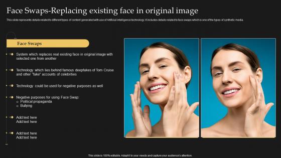 Face Swaps-Replacing Existing Face In Original Image Synthesia AI Text To Video AI SS V
