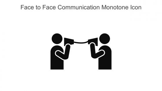 Face To Face Communication Monotone Icon In Powerpoint Pptx Png And Editable Eps Format