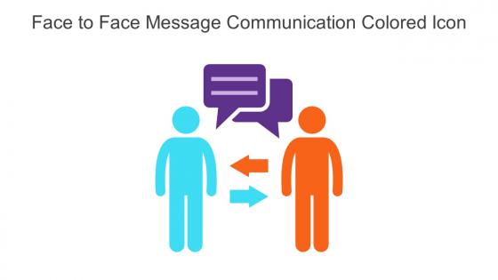 Face To Face Message Communication Colored Icon In Powerpoint Pptx Png And Editable Eps Format