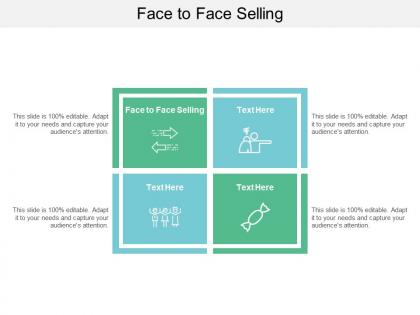 Face to face selling ppt powerpoint presentation slides structure cpb