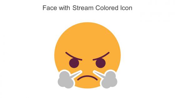 Face With Stream Colored Icon In Powerpoint Pptx Png And Editable Eps Format