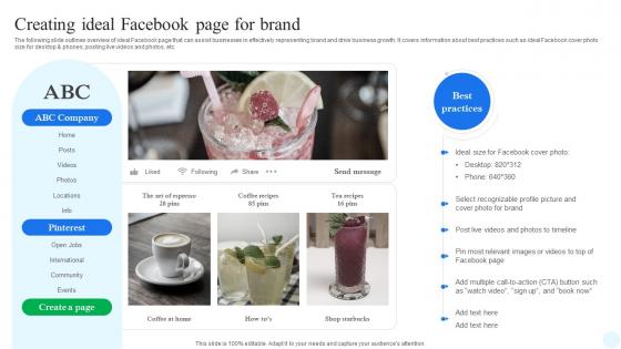 Facebook Advertising Strategy Creating Ideal Facebook Page For Brand Strategy SS V