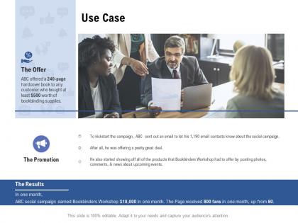 Facebook advertising use case ppt powerpoint presentation pictures smartart