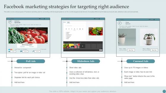 Facebook Marketing Strategies For Targeting Right Audience Consumer Acquisition Techniques With CAC