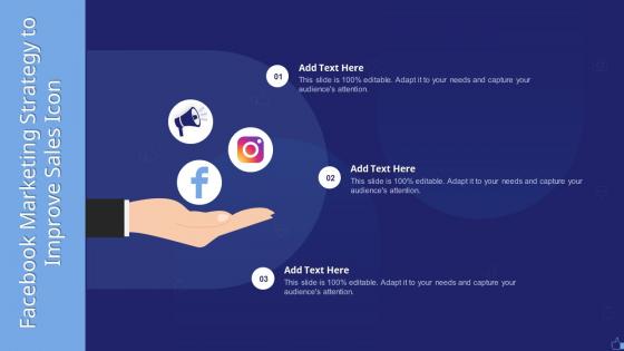 Facebook Marketing Strategy To Improve Sales Icon