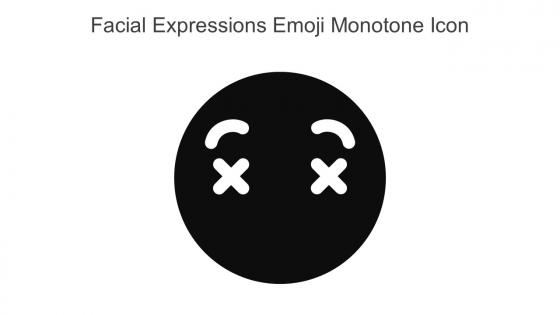 Facial Expressions Emoji Monotone Icon In Powerpoint Pptx Png And Editable Eps Format