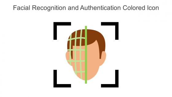 Facial Recognition And Authentication Colored Icon In Powerpoint Pptx Png And Editable Eps Format