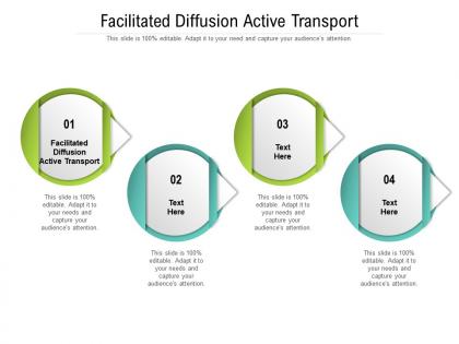 Facilitated diffusion active transport ppt powerpoint presentation professional layout ideas cpb