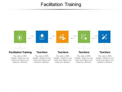 Facilitation training ppt powerpoint presentation icon ideas cpb
