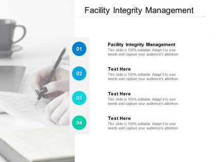 Facility integrity management ppt powerpoint presentation infographics design cpb