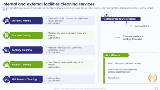 Facility Management Company Profile Internal And External Facilities Cleaning Services