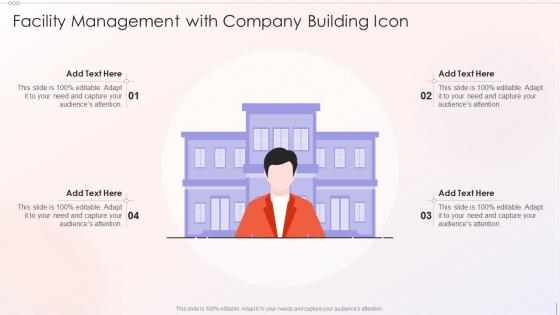 Facility Management With Company Building Icon