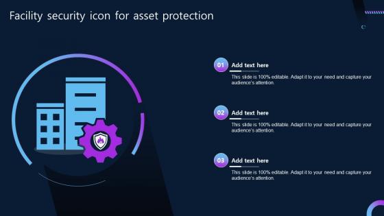 Facility Security Icon For Asset Protection