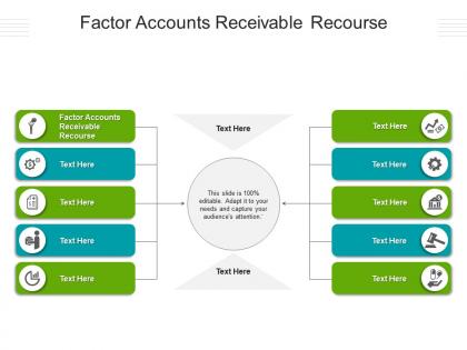 Factor accounts receivable recourse ppt powerpoint presentation summary slide download cpb