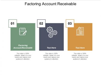 Factoring account receivable ppt powerpoint presentation infographic template cpb