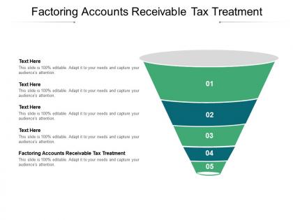 Factoring accounts receivable tax treatment ppt powerpoint presentation gallery design templates cpb
