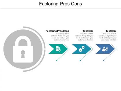 Factoring pros cons ppt powerpoint presentation model professional cpb