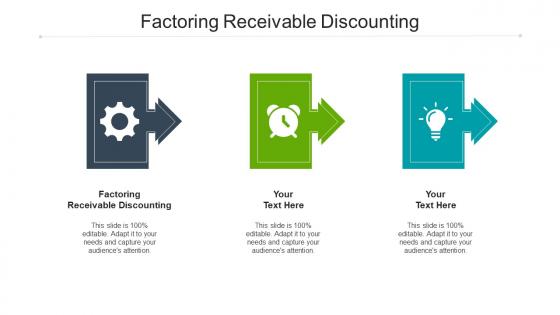 Factoring receivable discounting ppt powerpoint presentation infographics ideas cpb