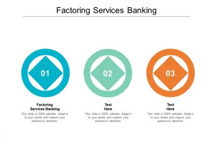 Factoring services banking ppt powerpoint presentation icon influencers cpb