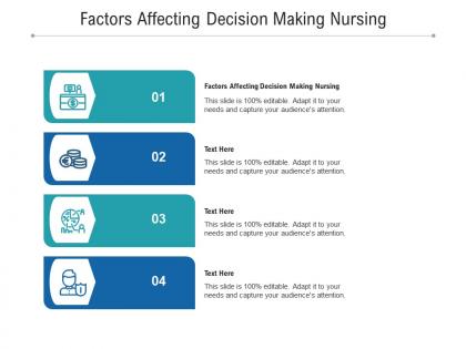 Factors affecting decision making nursing ppt powerpoint presentation slides sample cpb