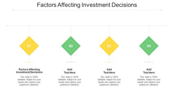 Factors Affecting Investment Decisions In Powerpoint And Google Slides Cpb