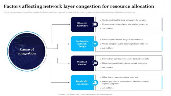 Factors Affecting Network Layer Congestion For Resource Allocation