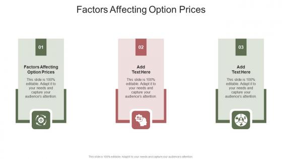 Factors Affecting Option Prices In Powerpoint And Google Slides Cpb