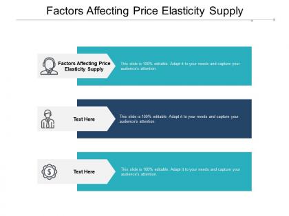 Factors affecting price elasticity supply ppt powerpoint presentation gallery shapes cpb