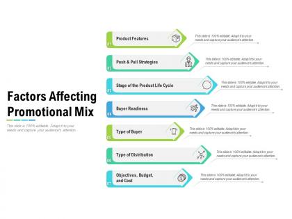 Factors affecting promotional mix