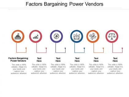 Factors bargaining power vendors ppt powerpoint presentation summary elements cpb