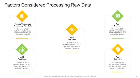 Factors Considered Processing Raw Data In Powerpoint And Google Slides Cpb
