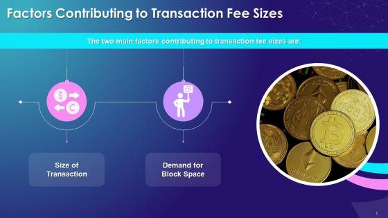 Factors Contributing To Transaction Fee Sizes Training Ppt
